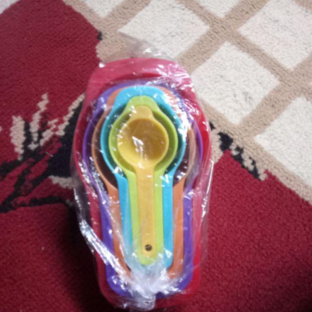 Besar Sendok Takar 6 Sets Plastic Measuring Spoon Ukur Bumbu Roti