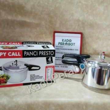 Panci presto Happy Call - Panci penggemuk tulang Stainless steel 4Ltr