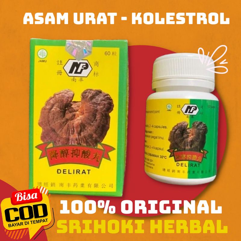 Obat Herbal Original Delirat Menurunkan Asam Urat Kolestrol Pegel Linu Ramuan Cina
