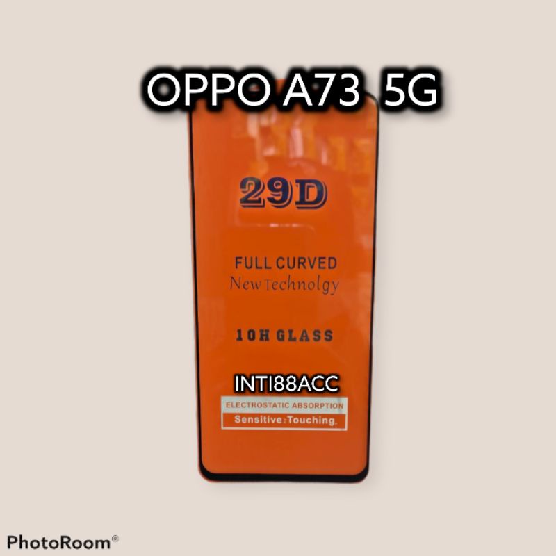 OPPO A73 5G / TEMPERED GLASS FULLEM FULL LAYAR + PEKING CHEIL / OPPO A73 5G
