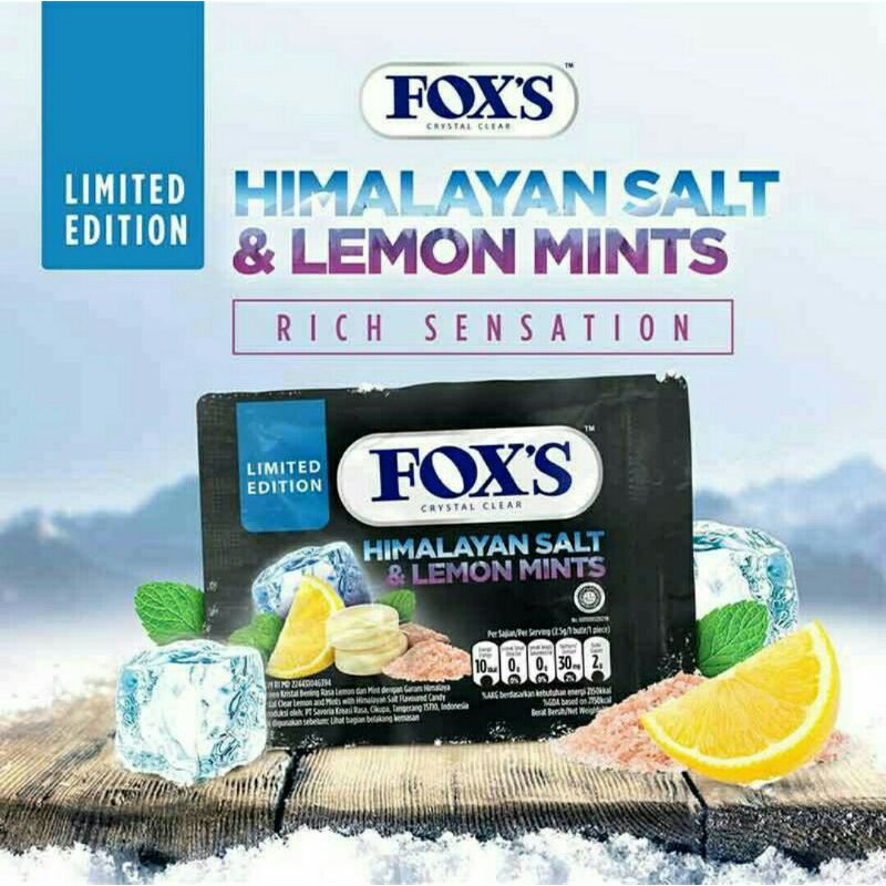 

Fox's Himalayan Salt & Lemon Mint Permen15 gram