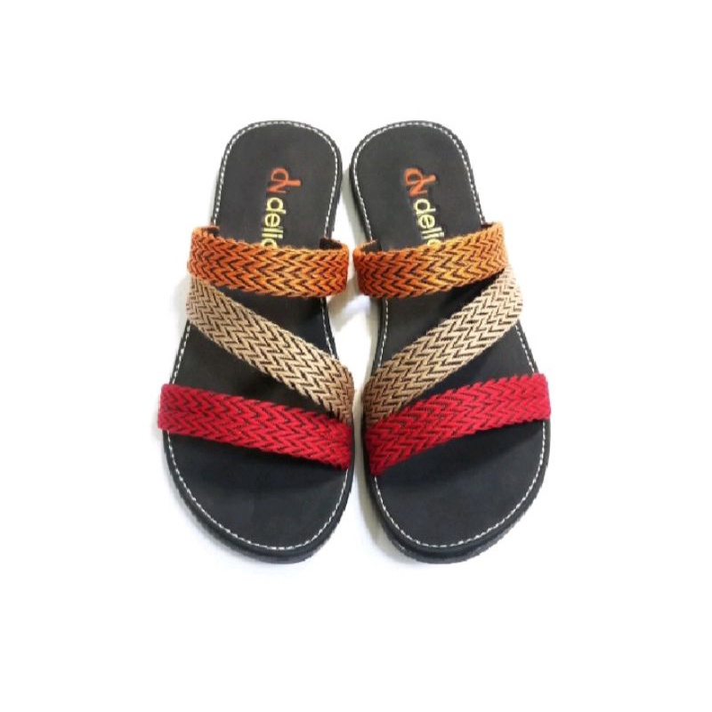 Sandal Wanita Dewasa Sandal Flat Turki Model Slempang