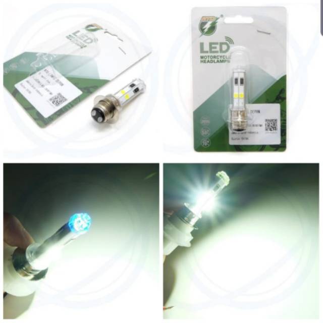 Lampu LED depan RTD M11P H6 4mata Led + Senja Blue