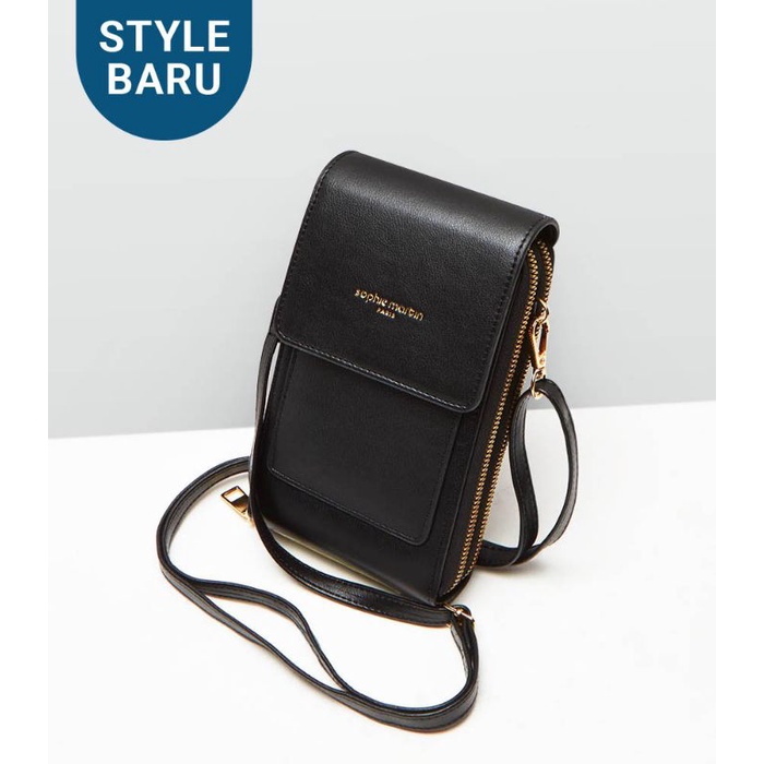 Tas Dompet Hp Wanita Sebielle Black shopie Sophie martin paris original promo