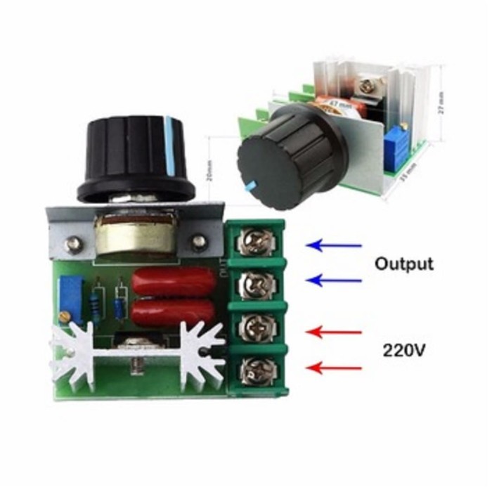 Dimmer AC 220V 2000W SCR Voltage Regulator Motor Speed Control *EM02