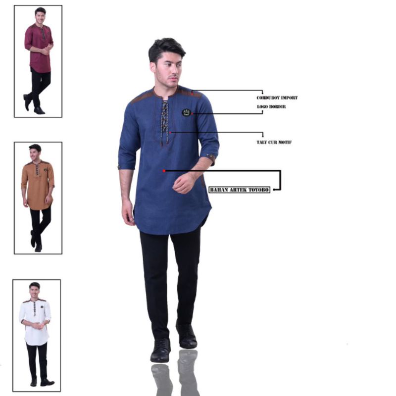 Baju Koko Kurta Model Tali Original Progressman Terbaru