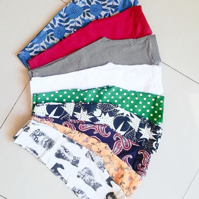 Legging Leging Anak Perempuan Motif dan Polos usia 7-8 tahun / lejing anak / Legging Anak Panjang