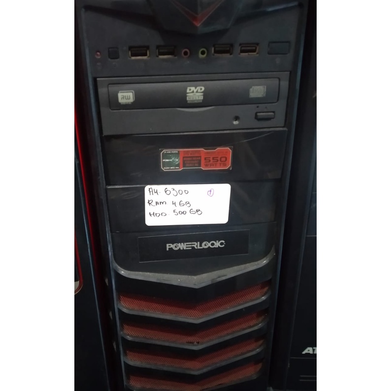 Pc Gaming Amd A4/Ram 4-8Gb/HDD 250Gb, Layar 16-19 in