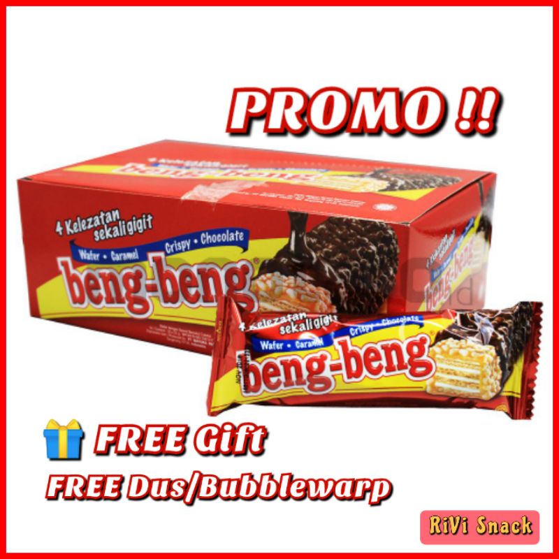 BIJIAN BENG BENG WAFER CARAMEL COKLAT 25GR / WAFER BENGBENG