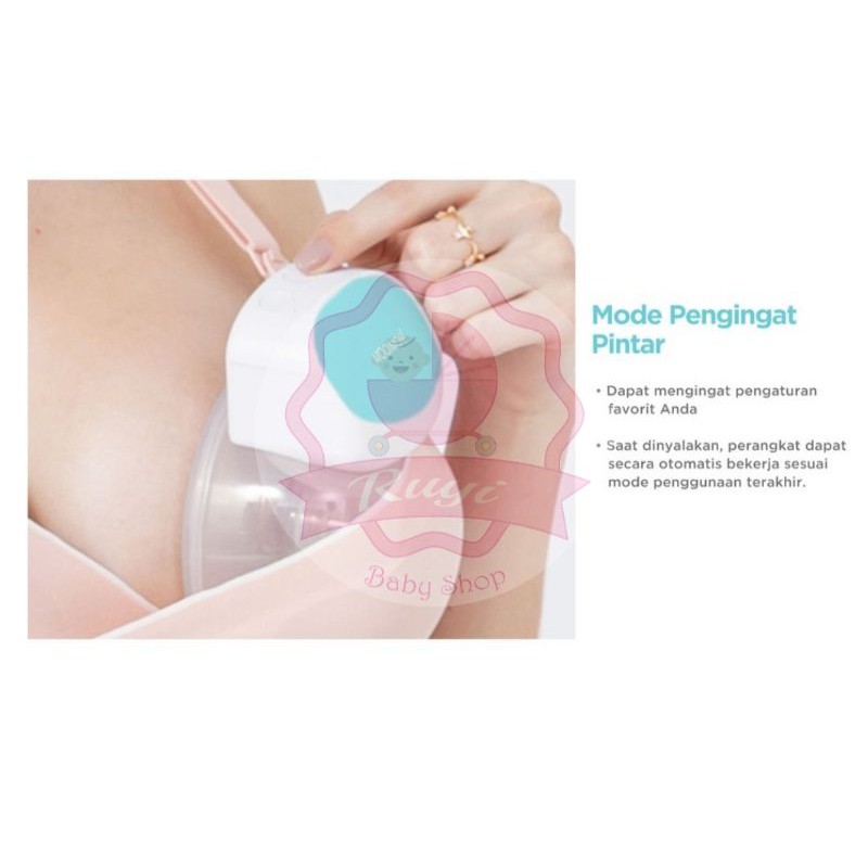 [READY STOCK] MOOIMOM Hands Free Wireless Electric Breast Pump - Pompa ASI