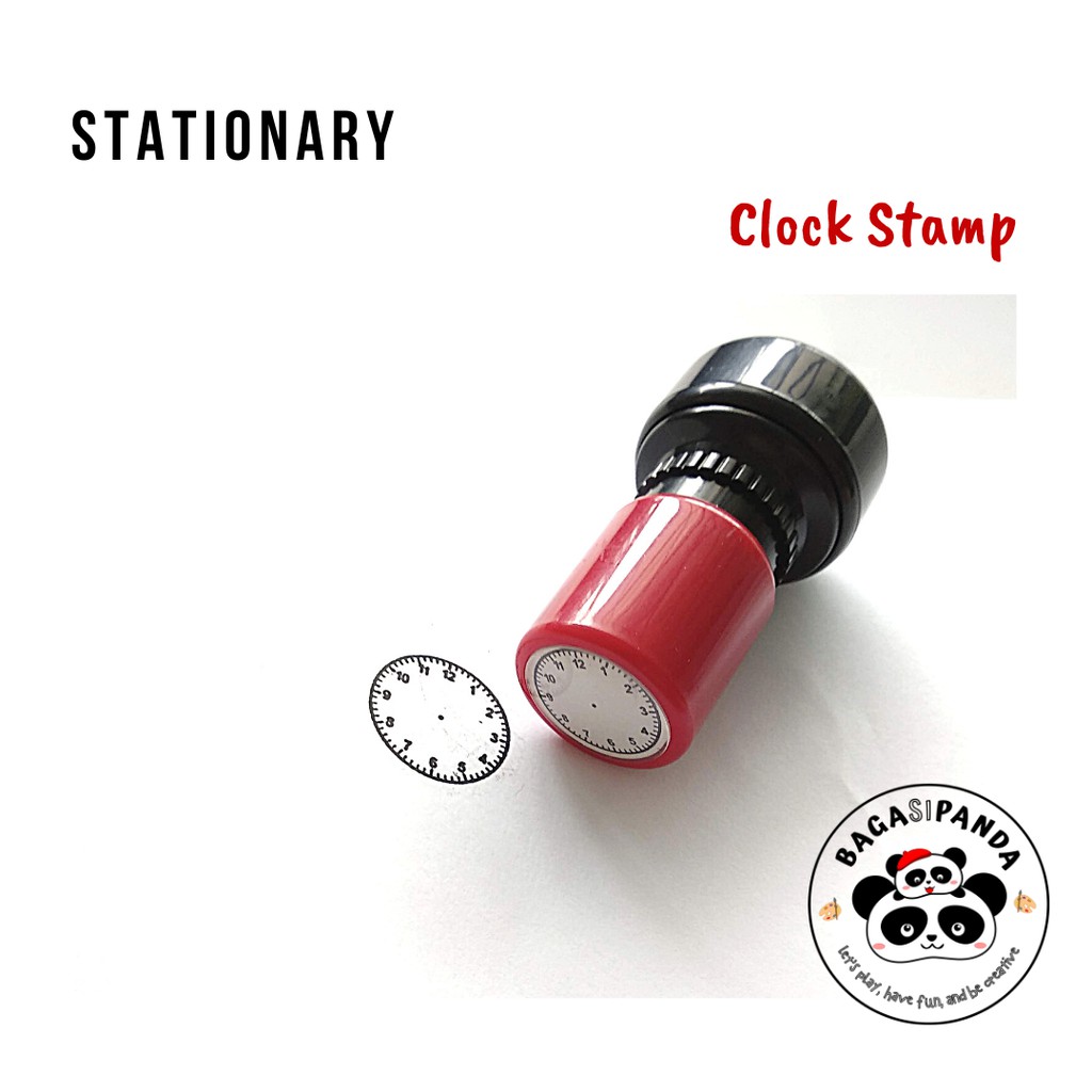 Cap Stempel Bentuk Jam Dinding Untuk Anak Belajar