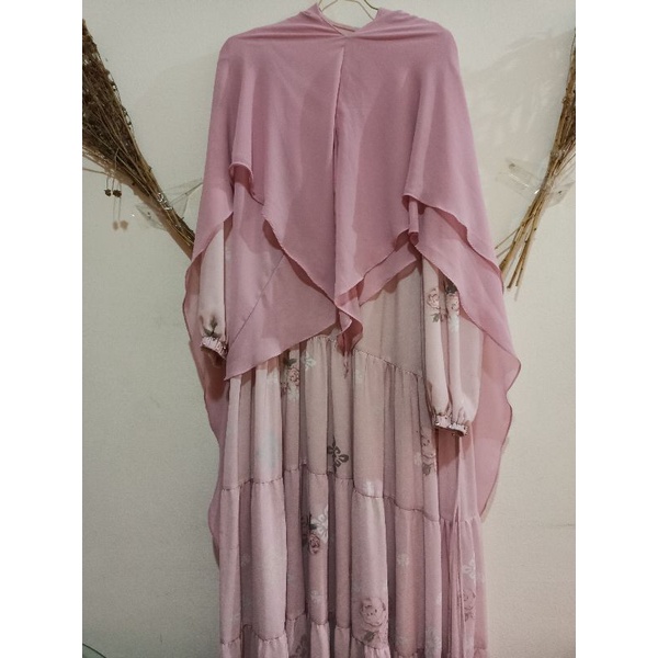 preloved baju set syari by brand YS Signature full Swarovski