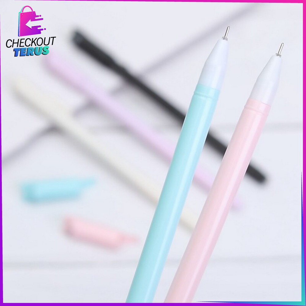 CT A14 Pulpen Gel Karakter Kartun Kucing Alat Tulis Stationary Bolpen Motif Kucing Pena Unik