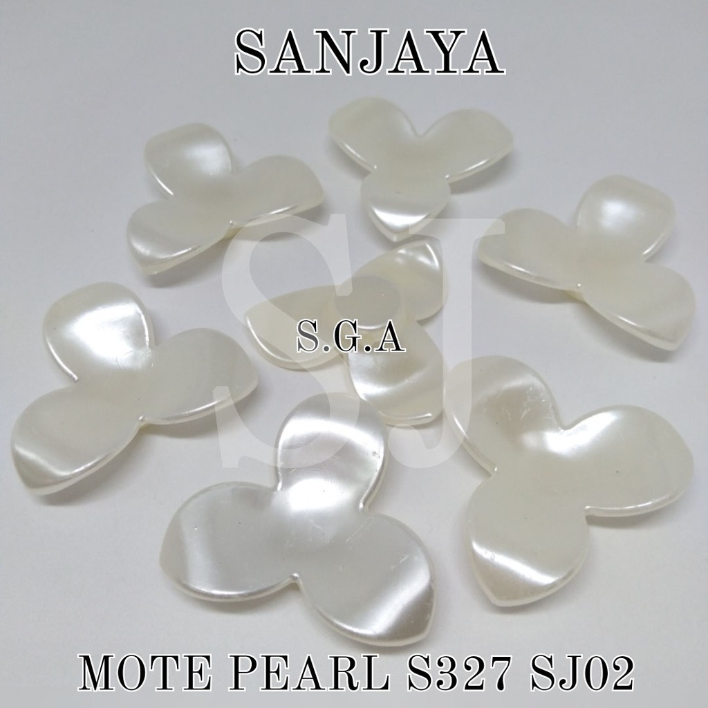 MOTE PEARL / MANIK BUNGA AKRILIK / MANIK PEARL BUNGA / MOTE PEARL BUNGA S327 SJ02