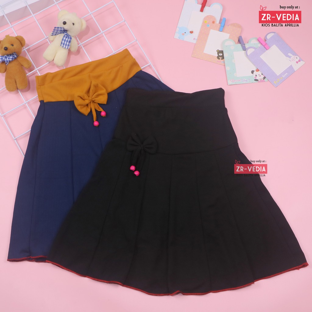 [POLOS] Rok Pita Bianca uk 6-7 Tahun / Skirt Anak Perempuan Cewek Pendek Polos Import Best Quality