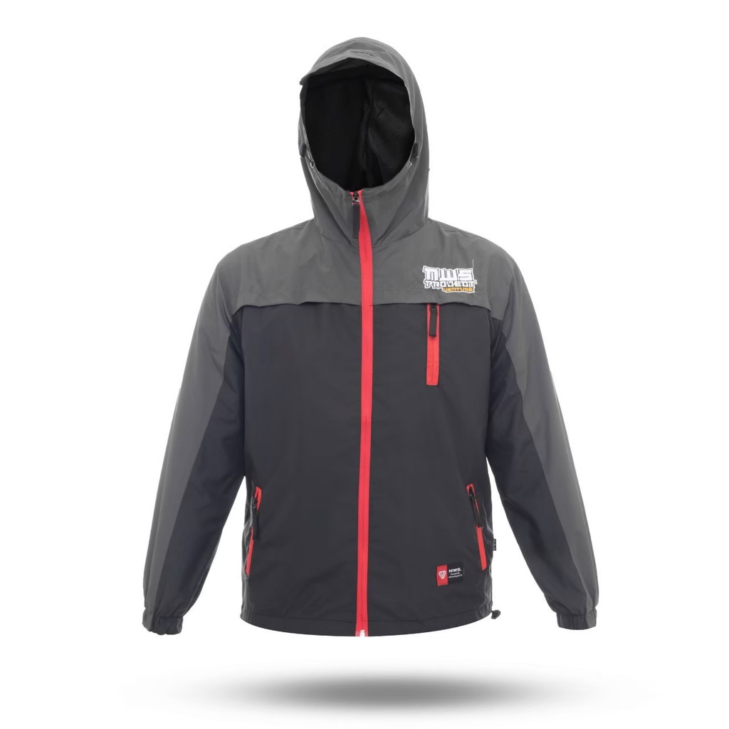 Jaket Gunung Outdoor Pria Wanita Taslan Anti Air Angin Polos NWS Original M L XL