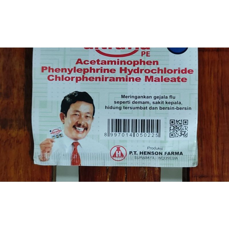 Ultraflu Tab / Obat Flu / Demam / Sakit Kepala / Hidung Tersumbat / Bersin-bersin