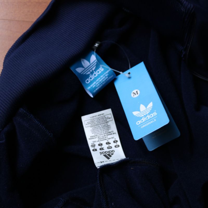 Jaket tracktop casual adidas night indigo