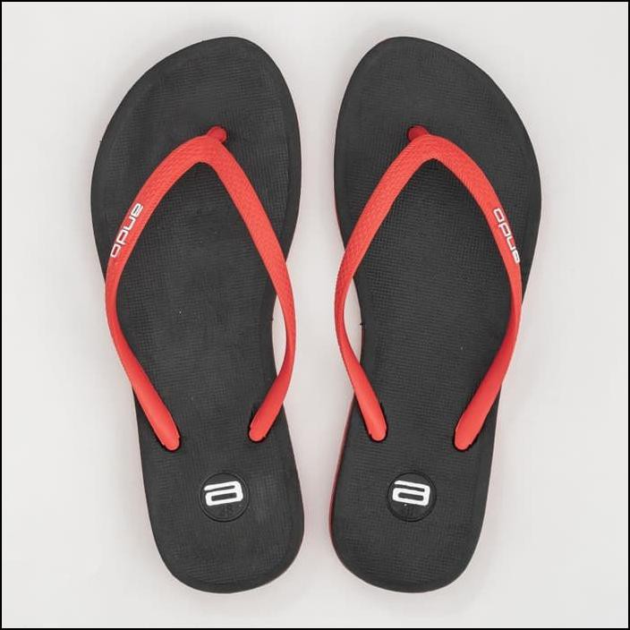 SANDAL JEPIT WANITA / SENDAL ANDO KELLY HITAM / MERAH - 38