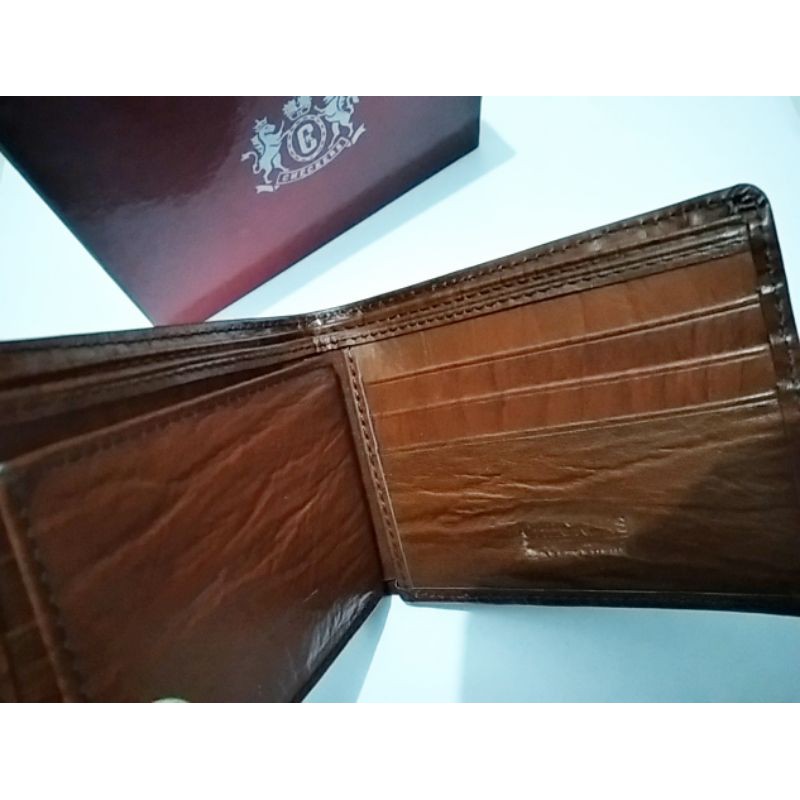 Dompet Pria Kulit Asli 100% Serat Kayu Mini