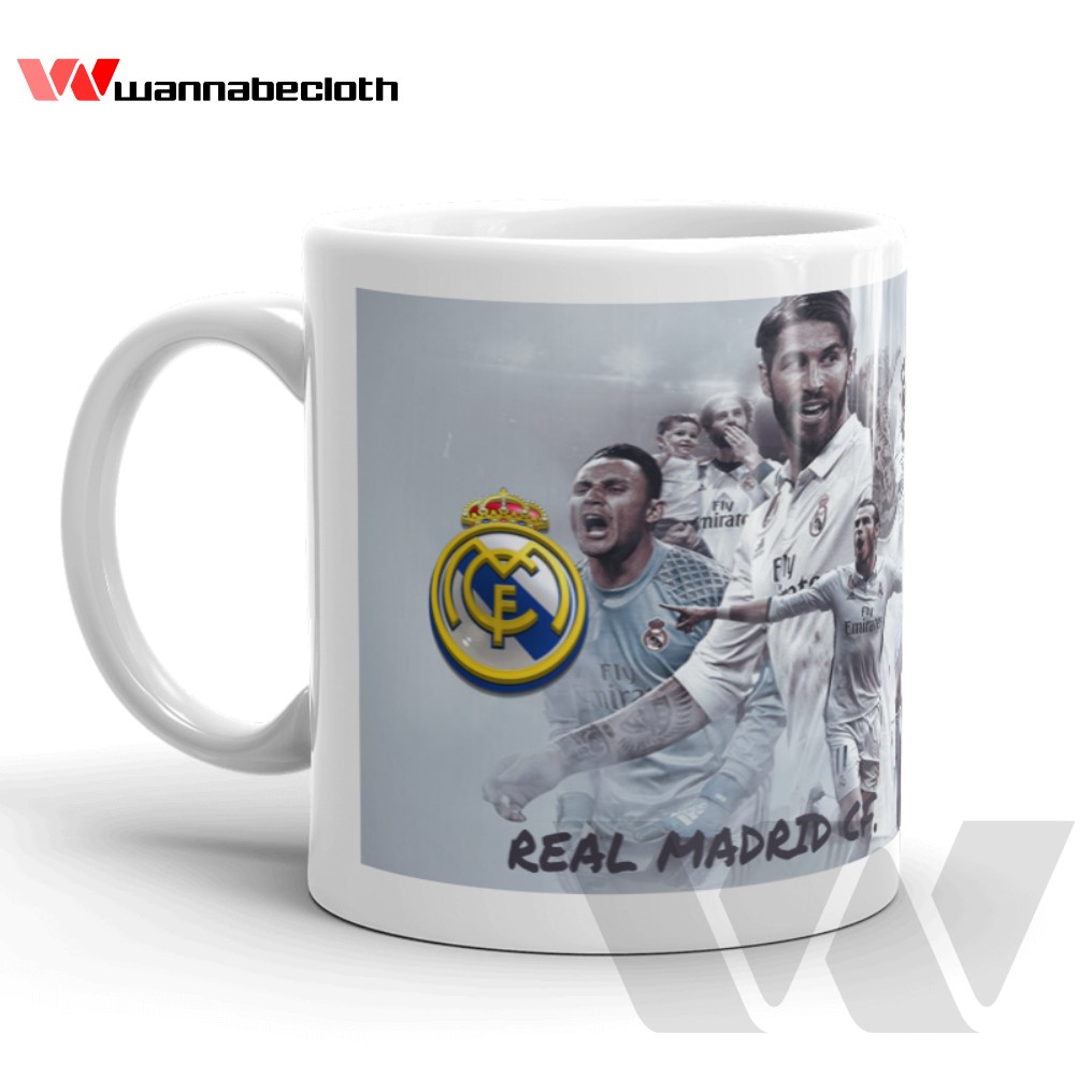 Gelas Mug Real Madrid Souvenir Bola Real Madrid UCL Champions 2016-2017