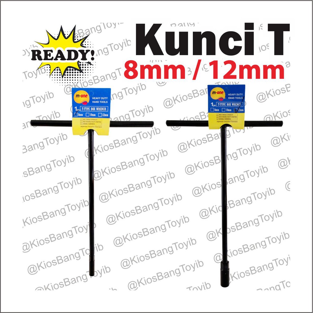 Kunci T/ Kunci Shock T/Kunci Sok T/T Socket Wrench Ukuran 𝟖𝐦𝐦 𝟏𝟐𝐦𝐦 Panjang 25cm ★𝐌-𝐎𝐧𝐞★