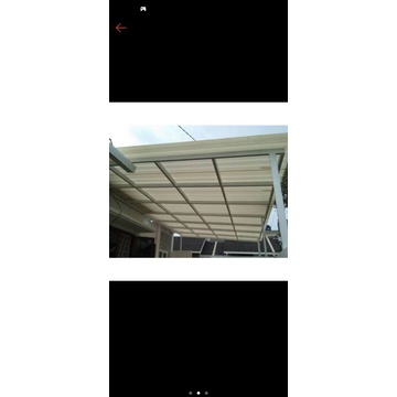 kanopi baja ringan atap alderon transparan