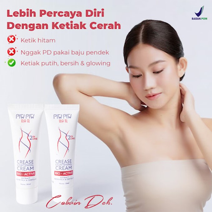 Piw Piw Lightening Cream &amp; Shin Khurim Pencerah Ketiak Dan Selangkangan Ampuh Permanen Original Bpom