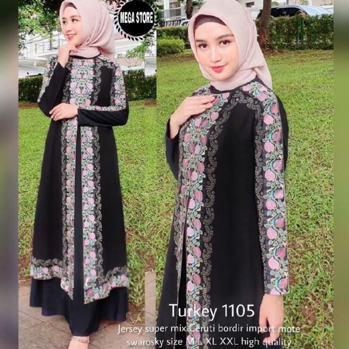 Super Brand Fest Gamis Wanita Muslimah Terbaik Turkey 1105 Comfortable