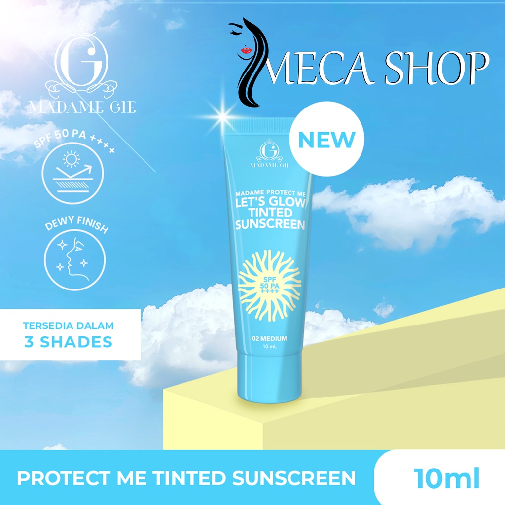 Madame Gie Protect Me Sunscreen SPF 30 PA +++ With Calendula | Tinted Sunscreen SPF 50 PA ++++- Skincare Sunblock