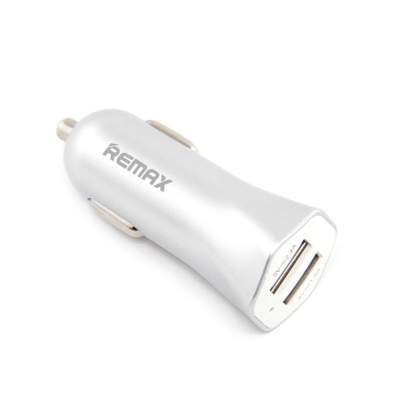 Adaptor Travel Charger Mobil Remax Car Charger 2 Port Micro USB Original Fast Charging 2.4A