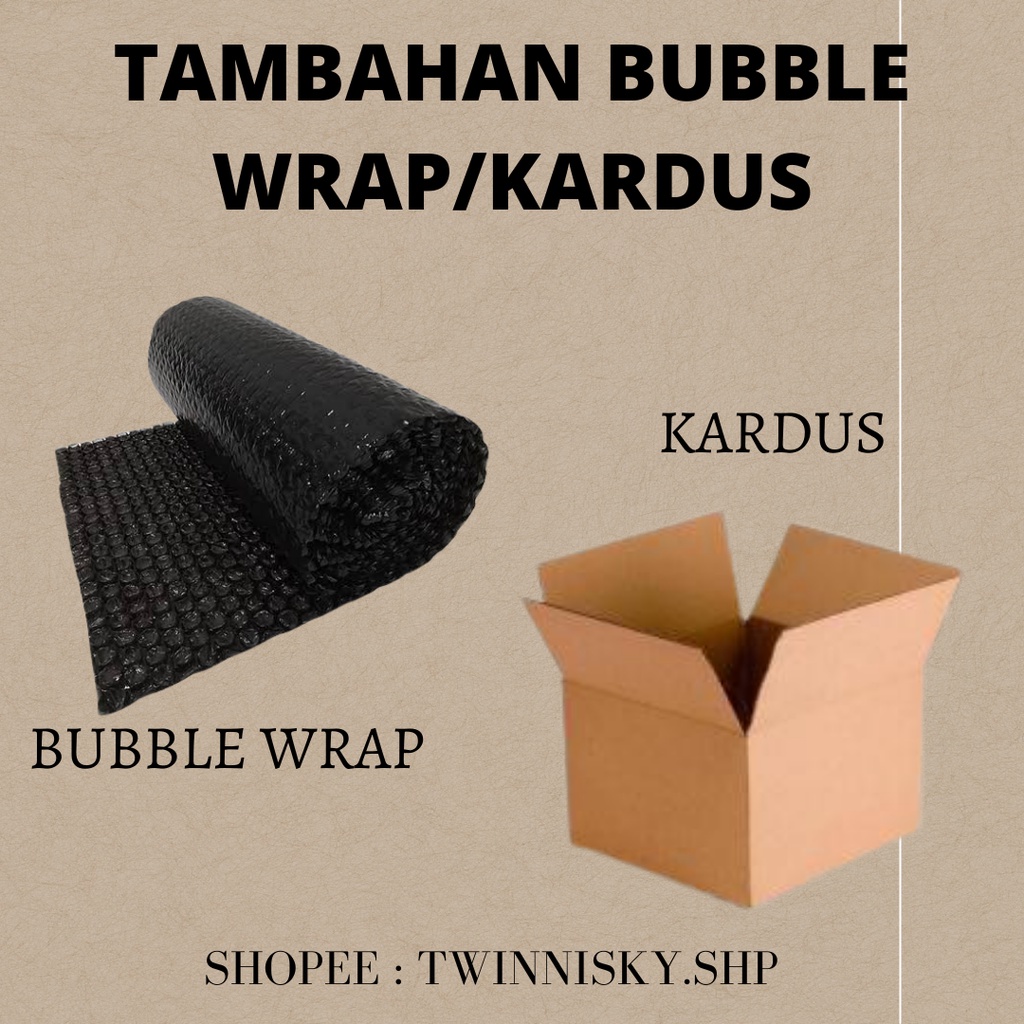 

TAMBAHAN BUBBLE WRAP / KARDUS PACKING UNTUK PACAKAGING LENGKAP TEBAL READY AGAR BARANG LEBIH AMAN DAN TERJAMIN BISA UNTUK LUAR KOTA