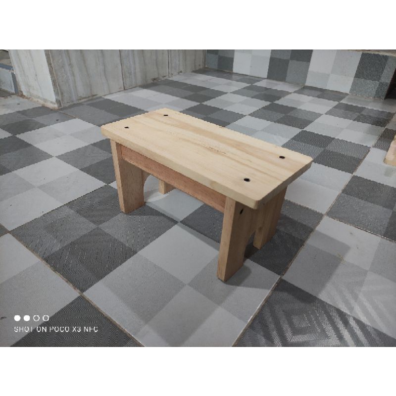 Kursi Jongkok Kayu / Dingklik Kayu / Jengklok / Kursi Jongkok KECIL