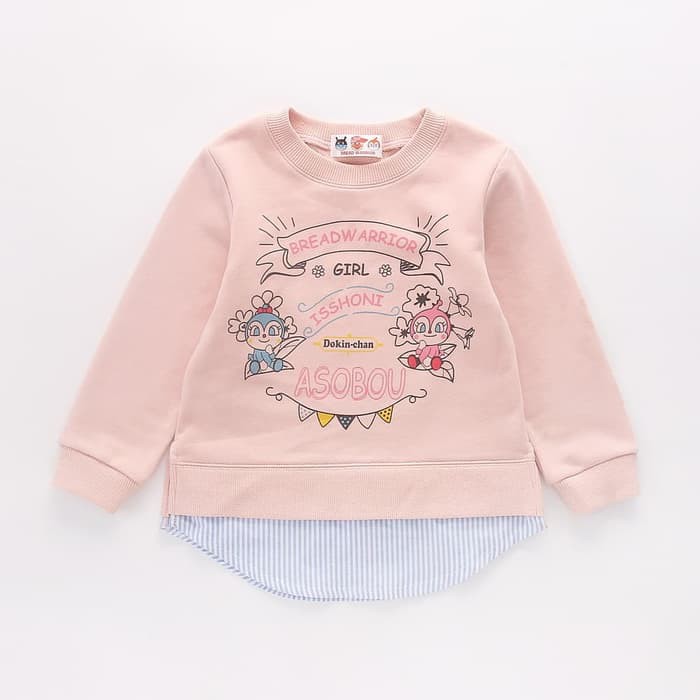 Baju atasan anak perempuan anpanman bread warrior sweater