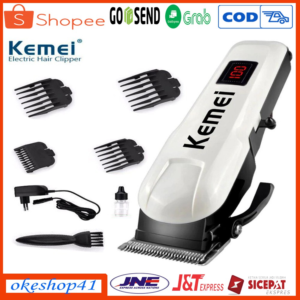 Kemei Alat Cukur Rambut KM-809A Mesin Cukur Cordless Hair Clipper