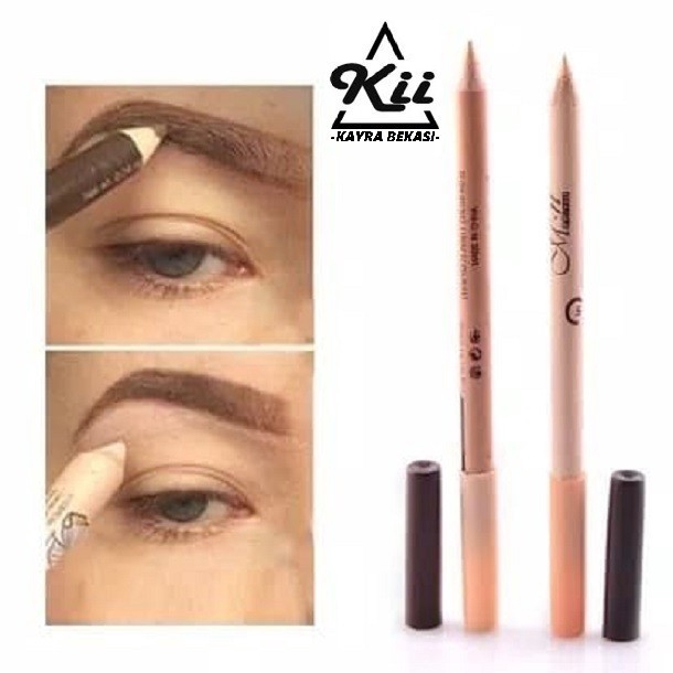 Menow Pensil Alis Brown 2in1 - Pencil Alis EyeLiner Eyebrow - Kosmetik