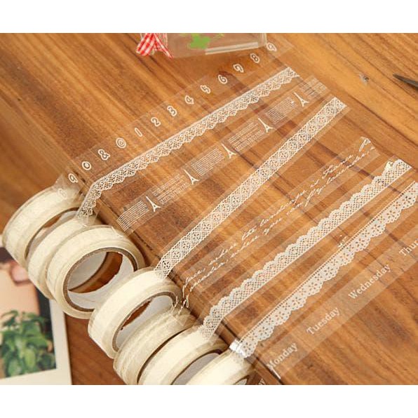 

TAPE ISOLASI PUTIH TRANSPARAN ANEKA MOTIF (1000*1.5CM) DISKON