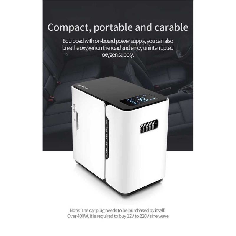 Mesin Generator Oksigen LCD Remote Oxygen Concentrator Inhalation Machine