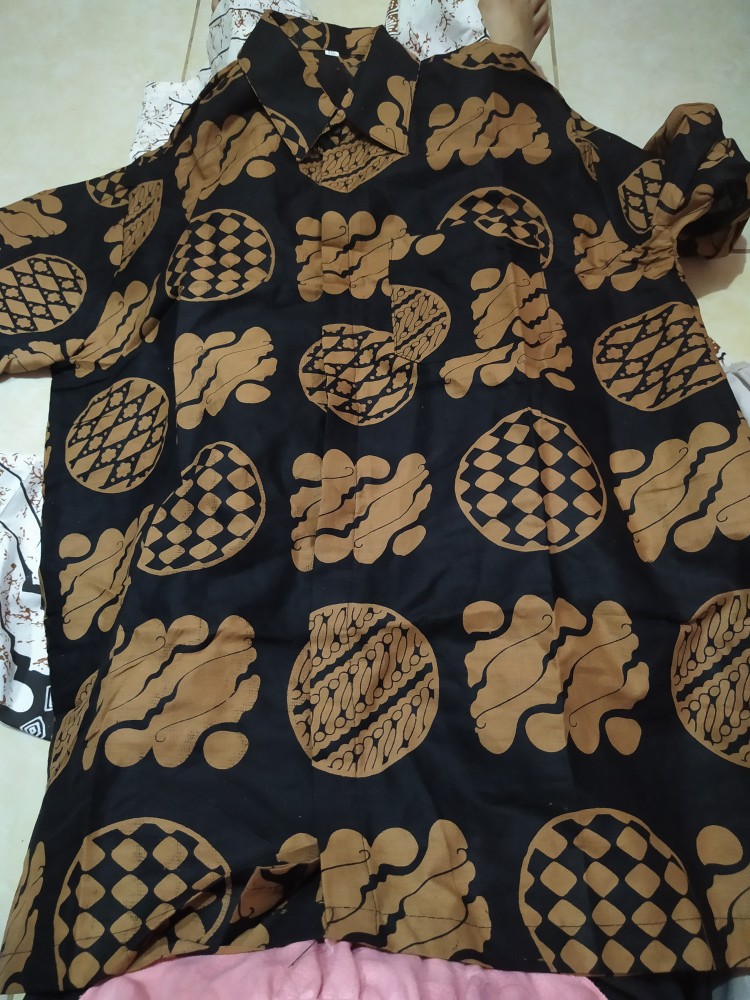 Bswart Batik Hrb026 Kenongo Hem Pendek Padi Pekalongan M L Xl Xxl Batik Pria Murah