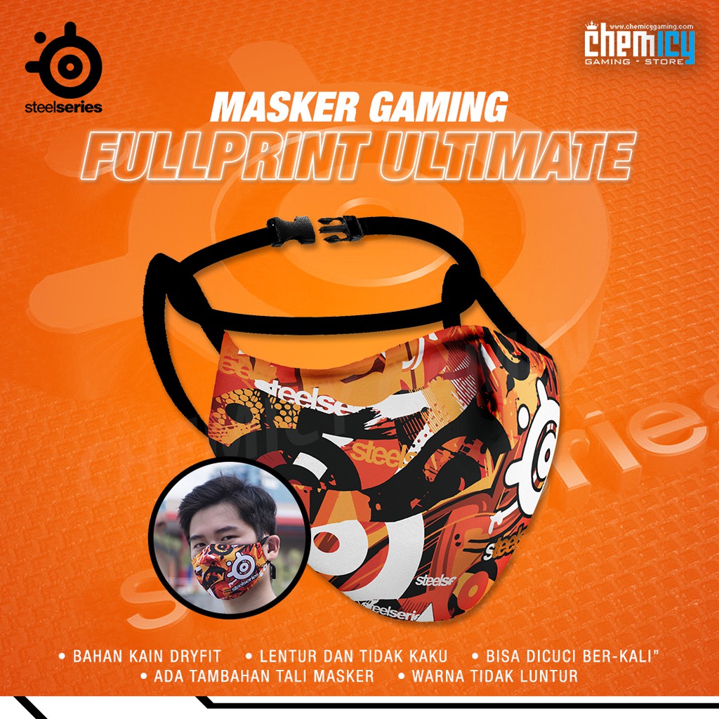 Masker Gaming Fullprint Ultimate Steelseries