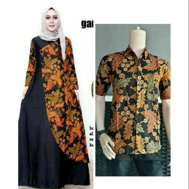 COUPLE / SARIMBIT BATIK GAMIS FATHAYA ORI REAL PICTURE