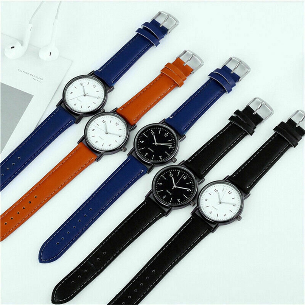 ❤️GTB❤️ Jam Tangan Wanita Casual Analog Quartz Dial Bulat Retro Korean Import JT044