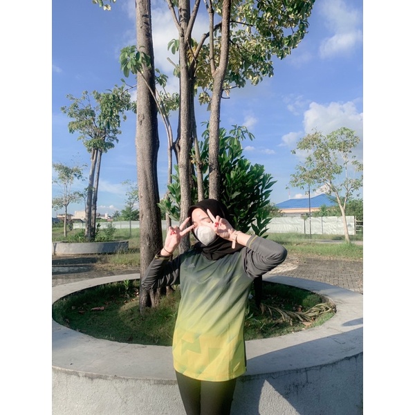 AD RUN MOTIF PJG WOMAN KAOS OLAHRAGA MUSLIM-1