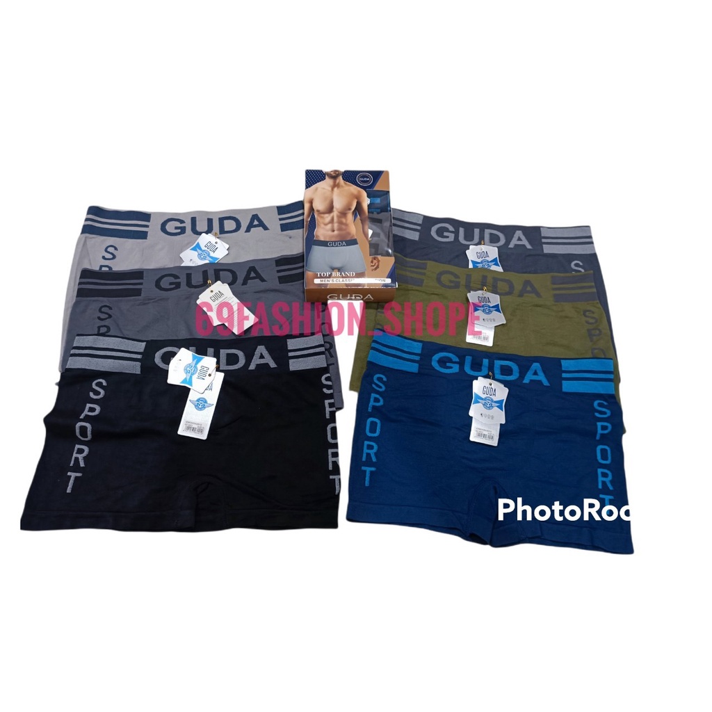 ISI 3 PCS BOXER PRIA IMPORT POLOLI PREMIUM MURAH HARGA 3PCS /BOX PAKAIAN DALAM PRIA BRANDED GUDA IMPORT KARET BESAR FASHION