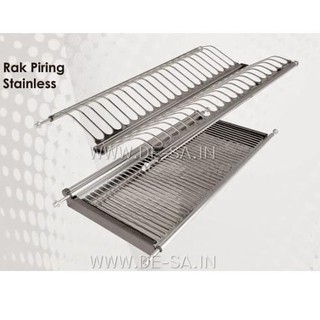  Rak  Piring  Stainless Kabinet  60 CM Unit Atas  Dapur Dish 