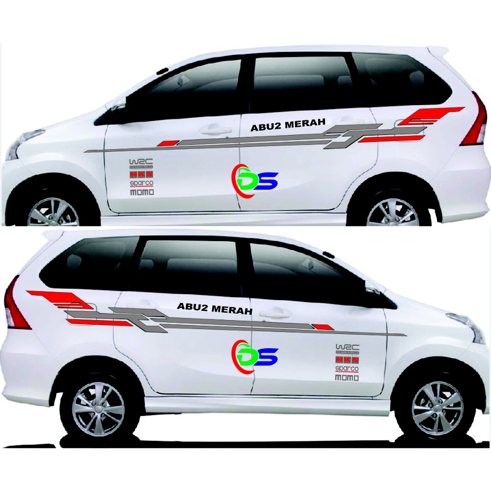 Jual PROMO STIKER MOBIL AVANZA CUTTING STIKER AVANZA STRIPING AVANZA Indonesia Shopee Indonesia