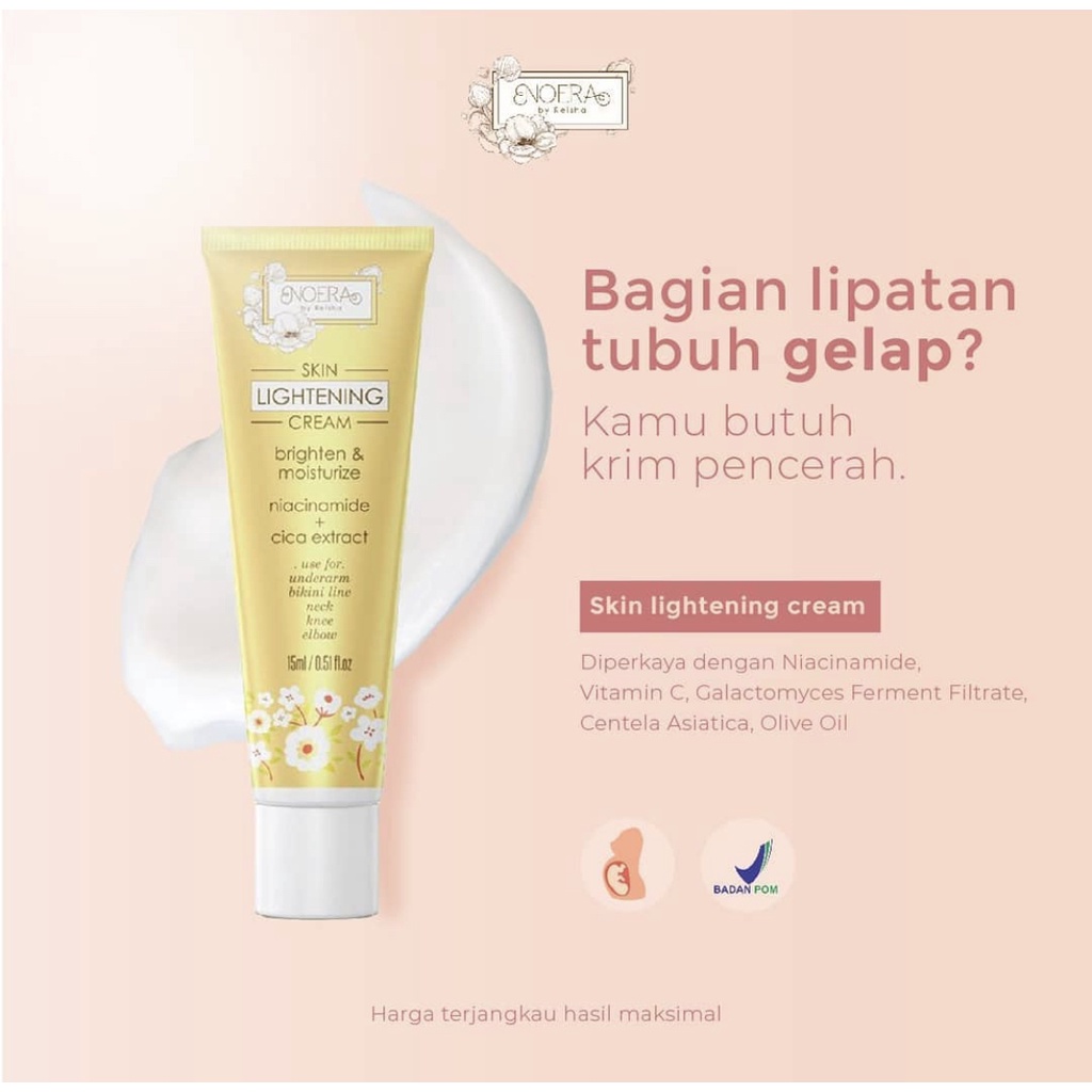 Noera Skin Lightening Cream | Cream Pemutih untuk Ketiak Pemutih Lipatan