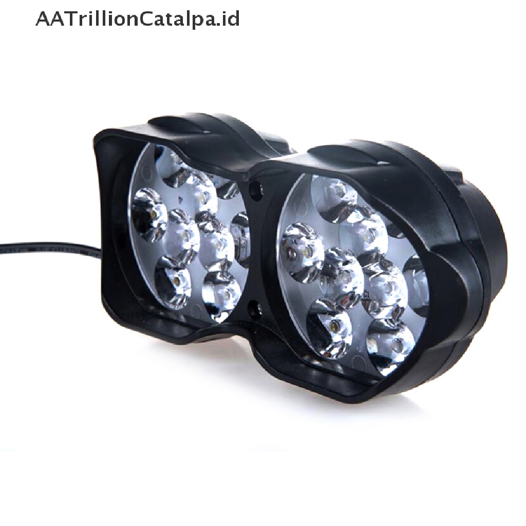 Aatrillioncatalpa 1Pc Lampu Sorot 18 LED 40W Super Terang Untuk Motormobil