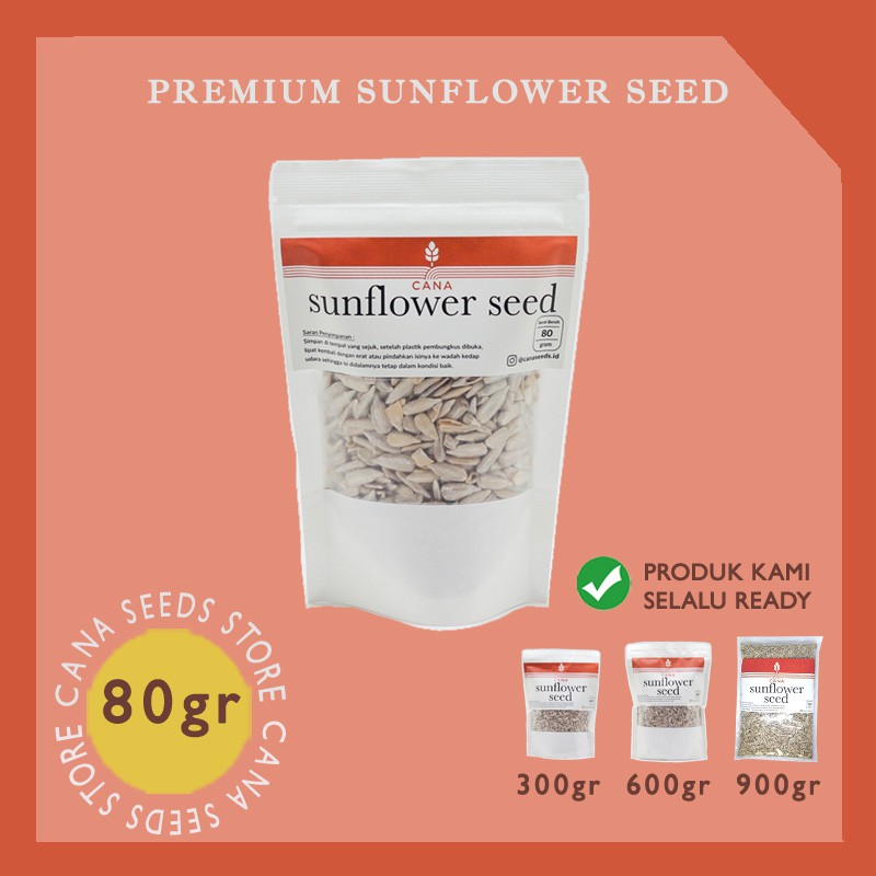 

Sunflower Seeds 80 Gram Biji Bunga Matahari Kwaci Kuaci Kupas