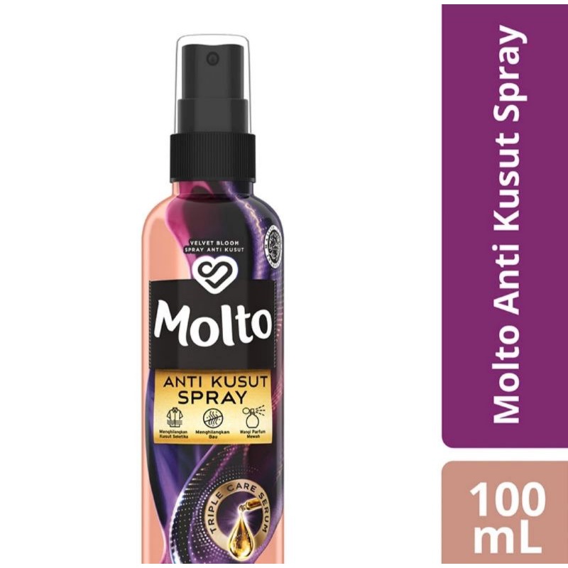 Molto Anti Kusut Spray Velvet Bloom 100ml - Molto Spray Anti Kusut